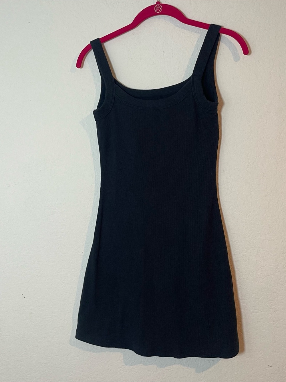 Abercrombie & Fitch Bra-Free Collection Black Ribbed Mini Dress XS Sleeveless